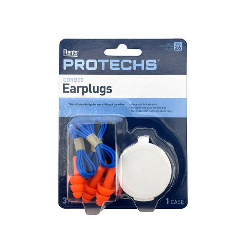 ezy dose Flents PROTECHS Corded Ear Plugs with Case