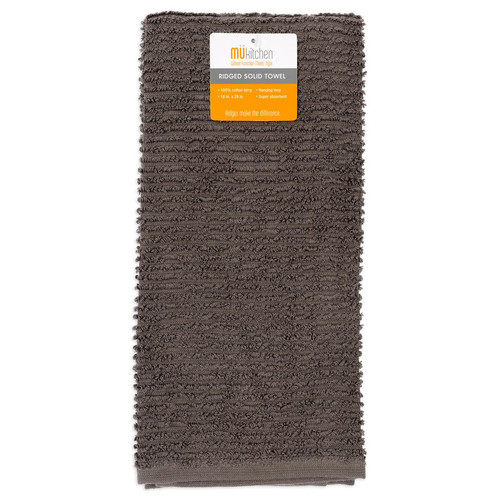 Mukitchen Cotton Ridged Dish Cloth Platinum