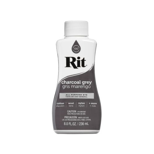 Rit Dye Liquid Charcoal Grey 8 oz