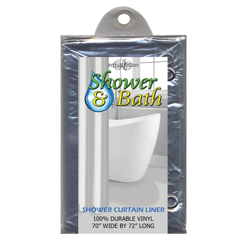 Royal Crest Shower Curtain Liner, DPC Clear