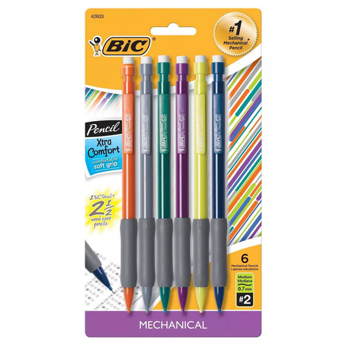 BiC Xtra Comfort Mechanical Pencil, 6 count