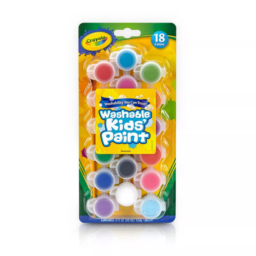 Crayola Washable Paint Set, 18 count