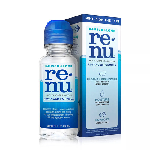 Renu Contact solution, Advanced Triple Disinfectant Formula, 2 oz