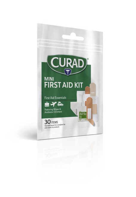 CURAD Mini First Aid Kit, 30 count