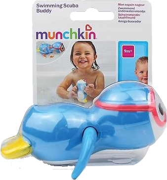 Munchkin Wind-up Swimming Penguin, Blue