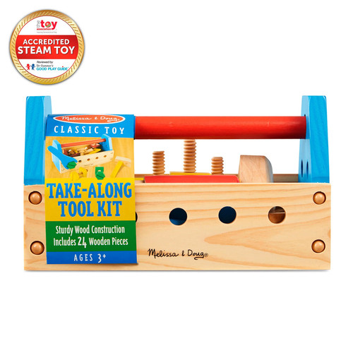 Melissa & Doug Wooden Take-Along Tool Kit