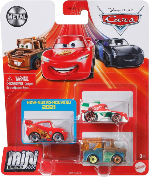 Mattel Disney Pixar Cars Mini Racers Assortment 3 ct