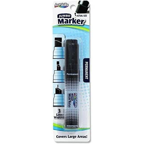 ArtSkills Chisel Edge Jumbo Permanent Marker Black