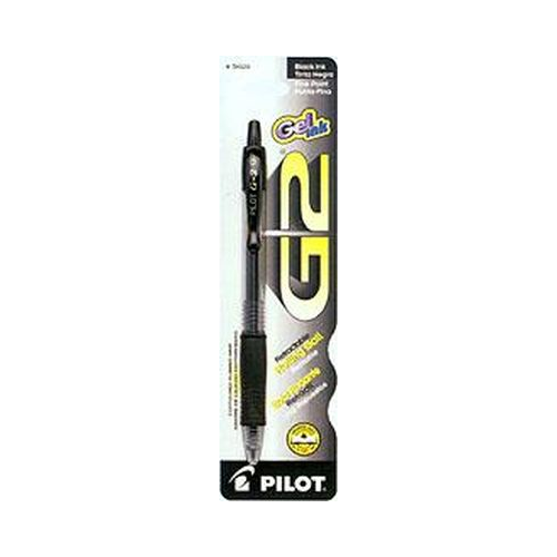 Pilot G2 Premium Retractable Gel Ink Pen, Fine Point 0.7 mm, Black, 1 Count