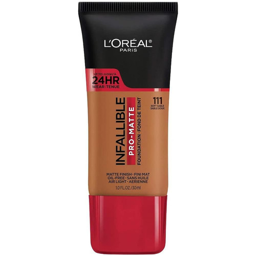 Loreal Paris Pro-Matte Blendable Foundation, 111 Soft Sable