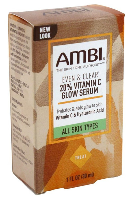 Ambi Even & Clear 20% Vitamin- C Glow Serum 1Oz