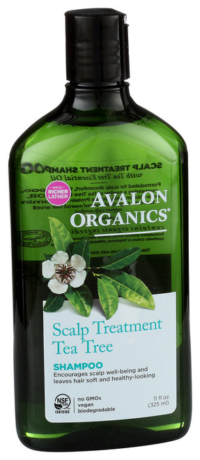 Avalon Organics, Scalp Treatment Tea Tree Shampoo, 1 Each, 11 Fl Oz