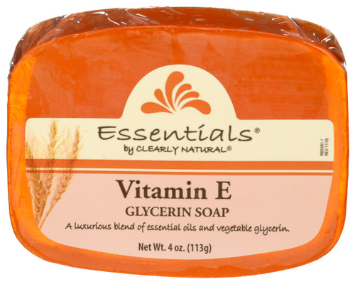 Clearly Natural, Glycerin Bar Soap, Vitamin E, 1 Each, 4 Oz