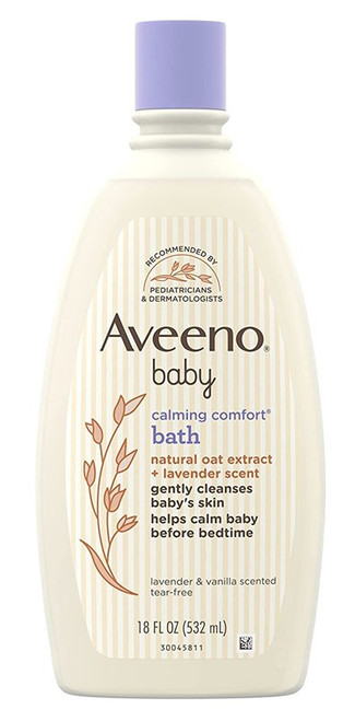 Aveeno Baby Bath Calming Comfort 18Oz Oatmeal/Lavender