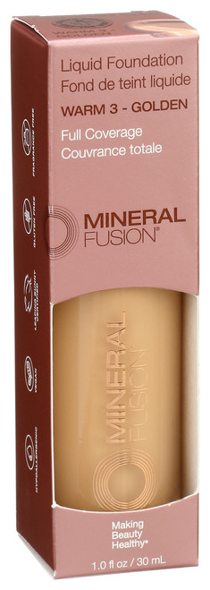Mineral Fusion, Makeup Liquid Foundation Warm 3, 1 Each, 1 Oz