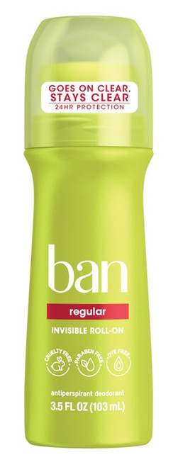 Ban Deodorant 3.5Oz Roll-On Anti-Perspirant Regular