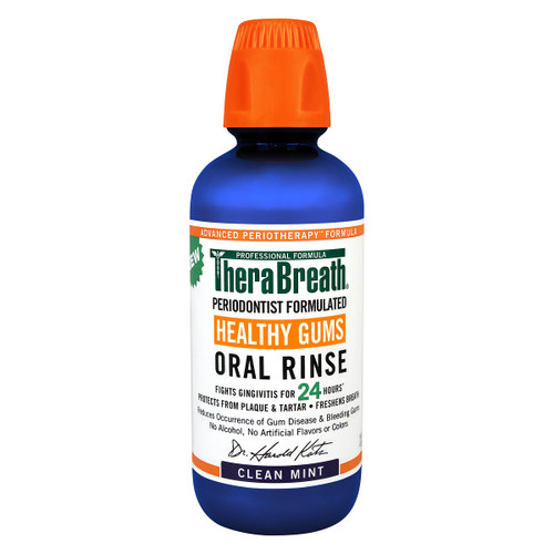 Therabreath, Healthy Gums Oral Rinse Clean Mint Bottle, 1 Each, 16 Oz
