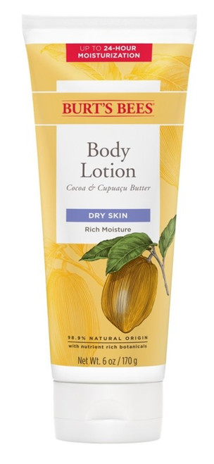 Burts Bees Body Lotion Cocoa & Cupuacu Butter 6Oz Dry Skin