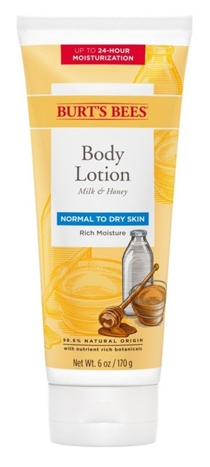 Burts Bees Body Lotion Milk & Honey 6Oz Normal To Dry Skin
