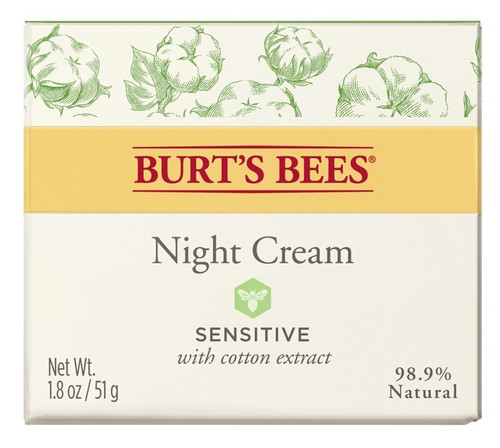Burts Bees Night Cream 1.8Oz Sensitive