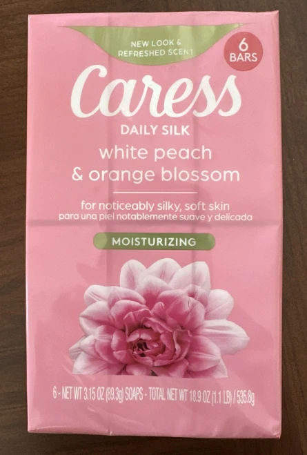 Caress Bar Soap Daily Silk Floral Oil 3.75Oz 6 Count