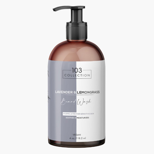 103 Collection Vegan Lavender and Lemongrass Beard Wash, Promote healthy growth, 4 Oz