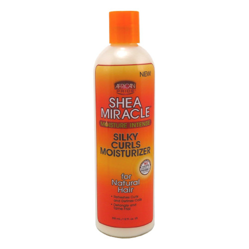 African Pride Shea Miracle Silky Curls Moisturizer, Nourishing & Frizz Control, 12 Oz