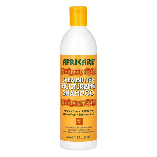 Africare Shea Butter Moisturizing Shampoo, Deep Hydration & Repair, 12 Oz