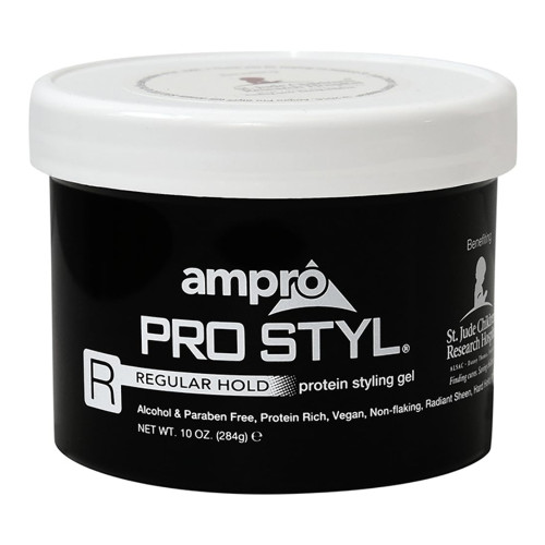 Ampro Pro Styl Protein Hair Styling Gel Super Hold, Extra Firm Hold & Shine, 10 Oz