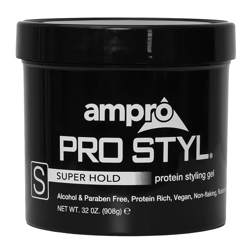 Ampro Pro Styl Protein Hair Styling Gel, Maximum Hold & Conditioning, 32 Oz
