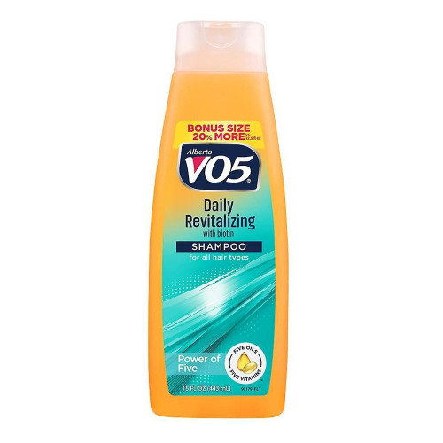 Alberto VO5 Daily Revitalizing Shampoo with Biotin, Strengthening Hair Care, 15 oz