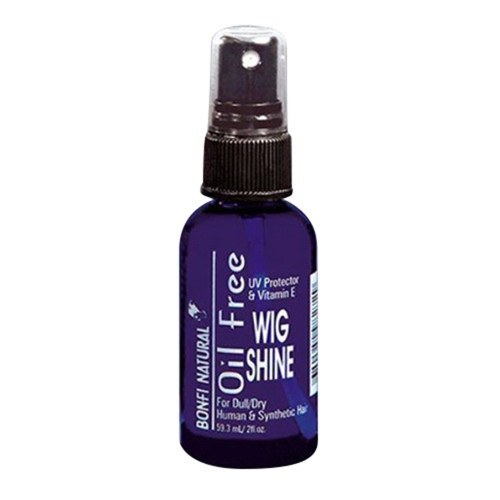 Bonfi Natural Oil-Free Wig Shine Spray, Enhances Wig Luster, 2 Oz