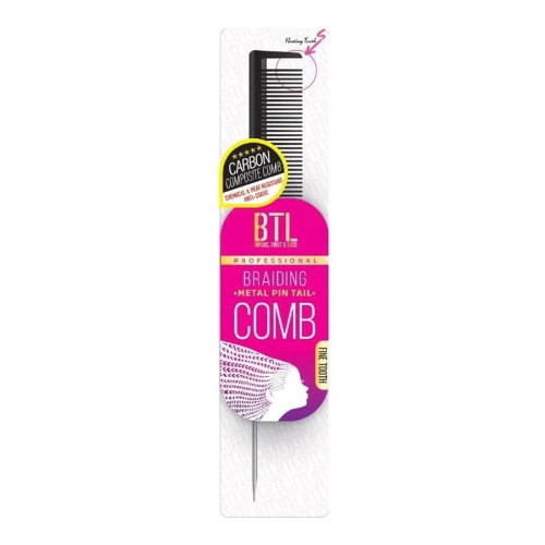 BTL Braiding Metal Pin Tail Hair Comb, 1 Ea