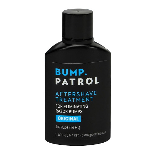 Bump Patrol Aftershave for Razor Bumps & Ingrown Hair, Men Skincare, 0.5 oz