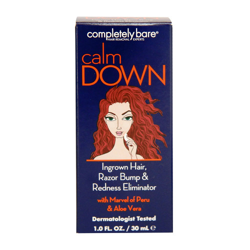 Completely Bare Calm Down Ingrown Hair, Razor Bump & Redness Eliminator, 1.0 Oz