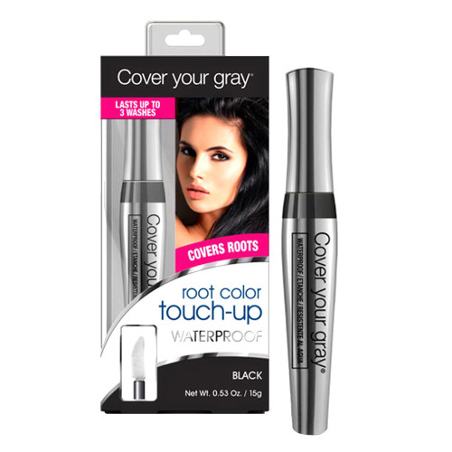Cover Your Gray Waterproof Root Color Touch Up (Black), 1 Ea