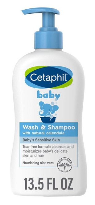 Cetaphil Baby Wash And Shampoo 13.5Oz Pump