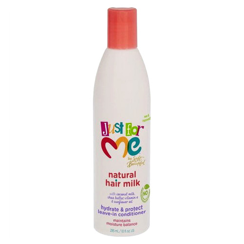 Just For Me Natural Hair Milk Oil Hydrate and Protect Leave-In Conditioner, 10 oz
