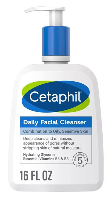 Cetaphil Daily Facial Cleanser Fragrance-Free 16Oz