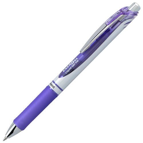 Pentel EnerGel RTX Retractable Liquid Gel Pen Medium Line Lilac Ink, 1 count
