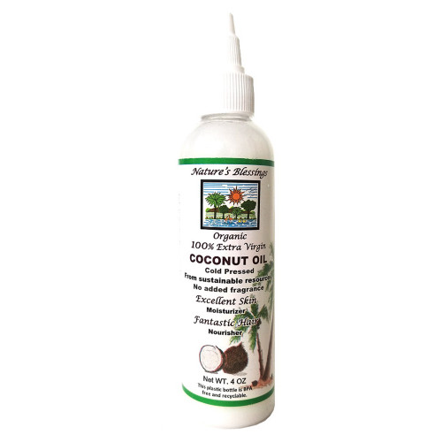 Nature Blessings Pure Coconut Oil for Moisture, 4 Oz
