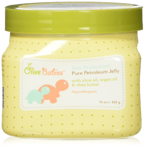 Olive Babies Skin Protectant Pure Petroleum Jelly for Moisture, 16 Oz