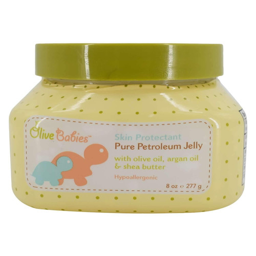 Olive Babies Skin Protectant Pure Petroleum Jelly for Hydration, 8 Oz