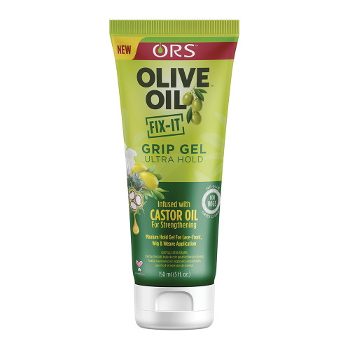 ORS Olive Oil Fix-It Grip Hair Gel Ultra Hold for Strong Styling, 5 Oz