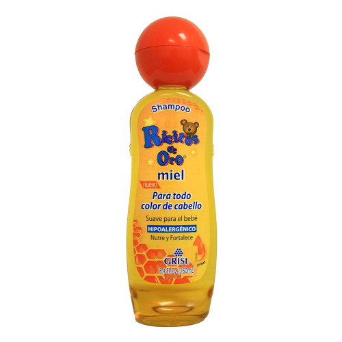 Ricitos De Oro Baby Shampoo Honey Bee & Argan for Gentle Cleansing, 8.4 Oz