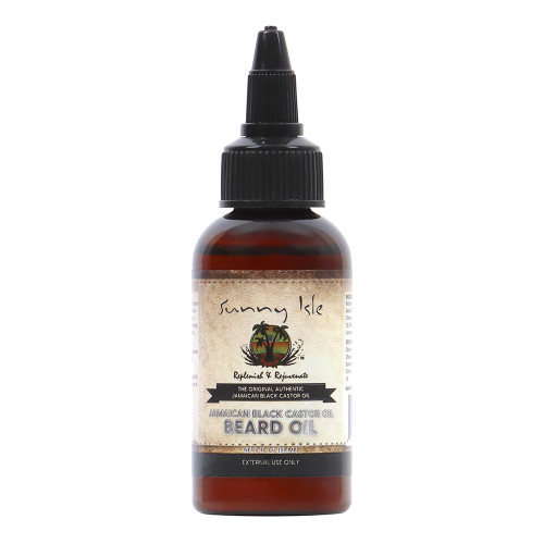 Sunny Isle Jamaican Black Castor Beard Oil for Conditioning & Growth, 2 Oz