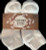 Russell Fashion Foot Women's Cotton Quarter Length Sock - White, 6 pairs