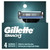 Gillette Mens Mach 3 Razor Refills 4 Count