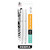 Zebra Gel Pen Blen Retractable 0.7 mm Black Ink White Barrel 2 Ea