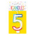 Unique Birthday Candle Vibrant Rainbow Border Number 5 Decorative Party Supply 1 Ea